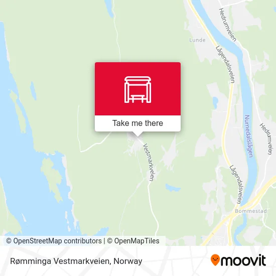 Rømminga Vestmarkveien map