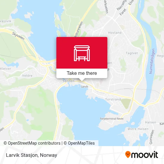 Larvik Stasjon map