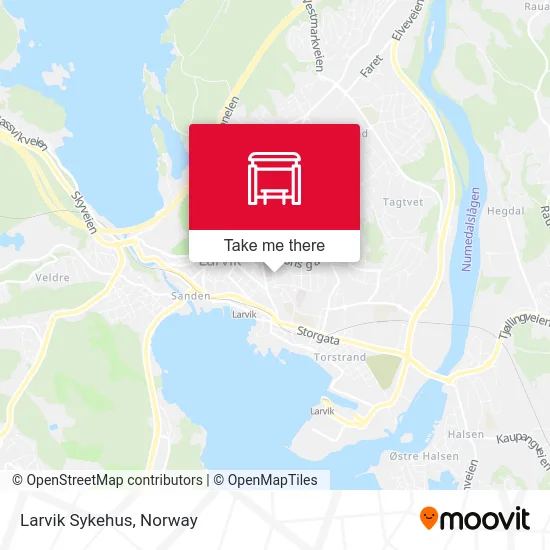 Larvik Sykehus map