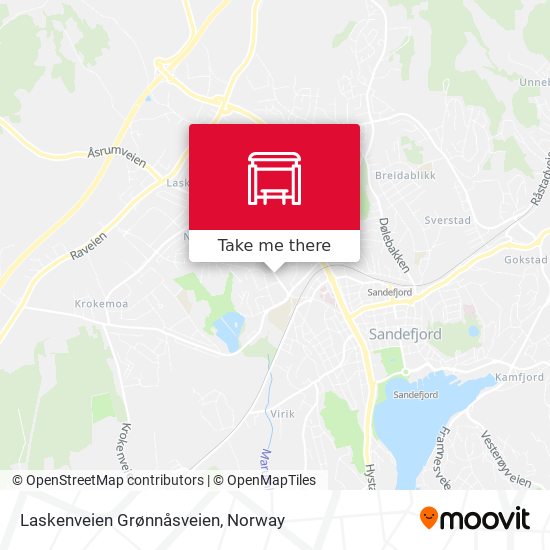 Laskenveien Grønnåsveien map