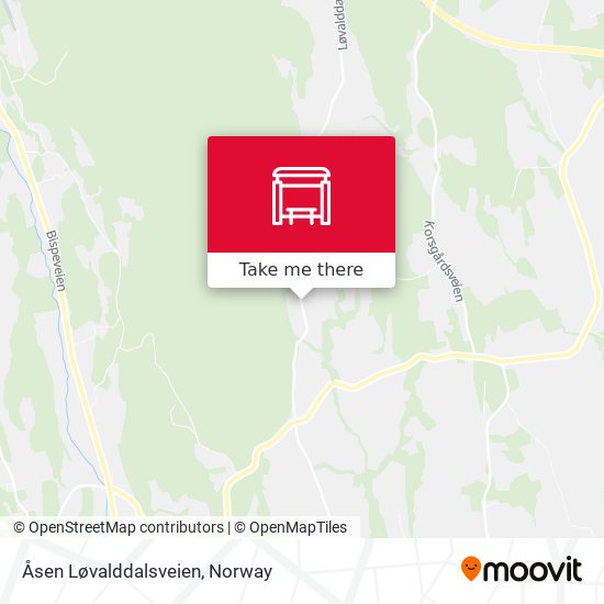 Åsen Løvalddalsveien map
