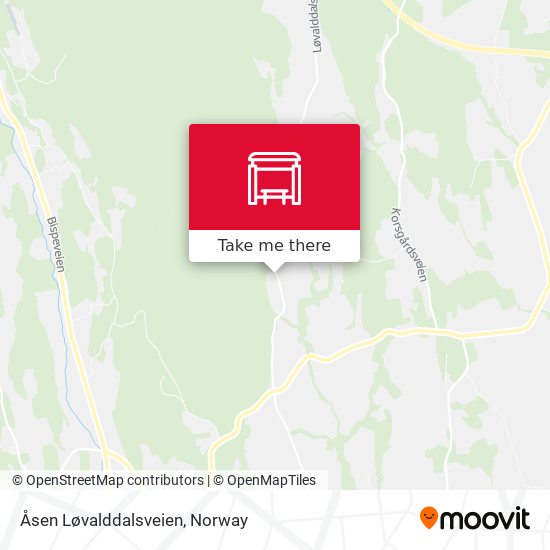 Åsen Løvalddalsveien map