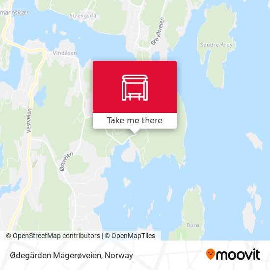 Ødegården Mågerøveien map