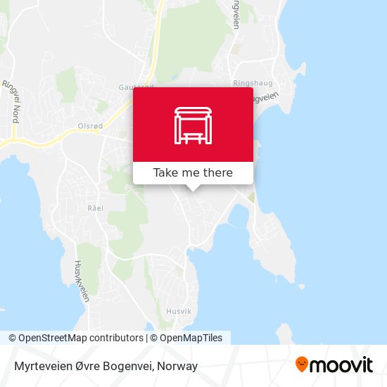 Myrteveien Øvre Bogenvei map