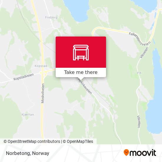 Norbetong map