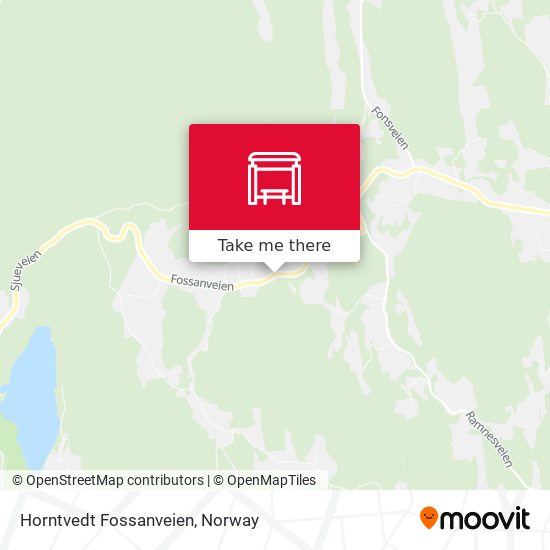 Horntvedt Fossanveien map