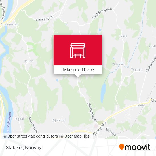 Stålaker map