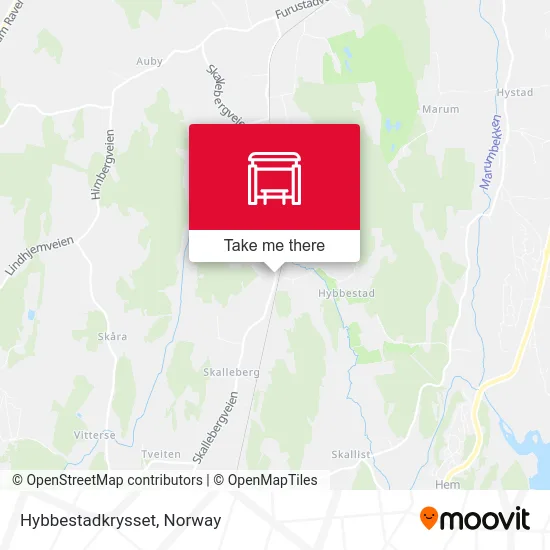 Hybbestadkrysset map