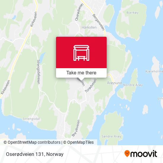 Oserødveien 131 map