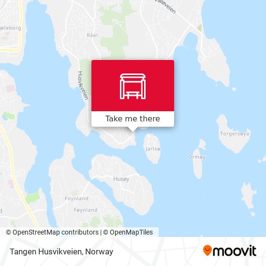 Tangen Husvikveien map