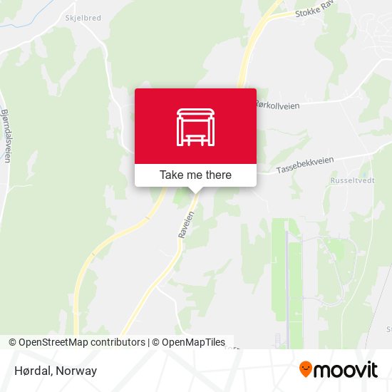 Hørdal map