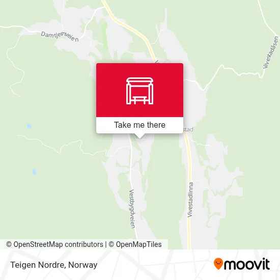 Teigen Nordre map