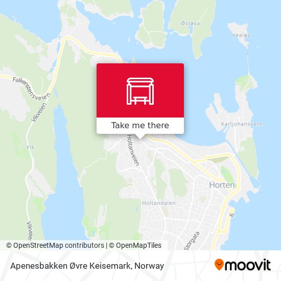 Apenesbakken Øvre Keisemark map