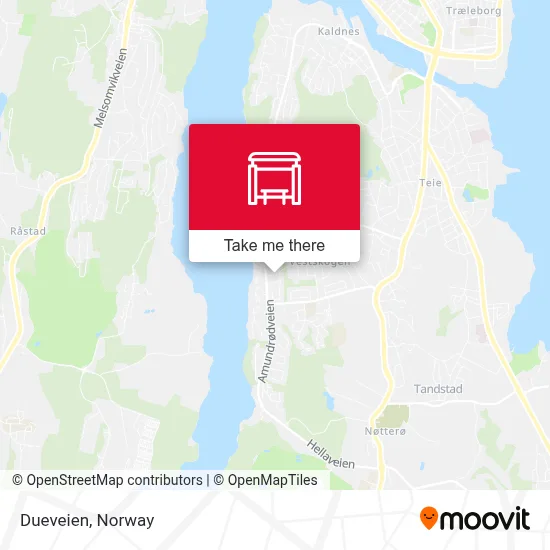 Dueveien map