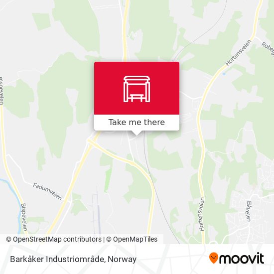 Barkåker Industriområde map