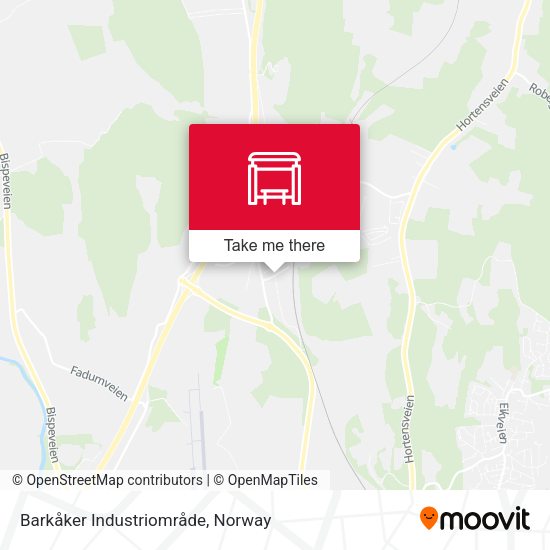 Barkåker Industriområde map