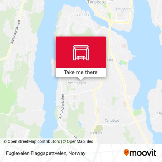 Fugleveien Flaggspettveien map