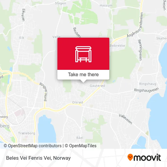 Beles Vei Fenris Vei map