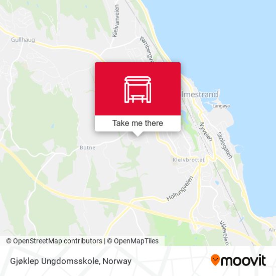 Gjøklep Ungdomsskole map