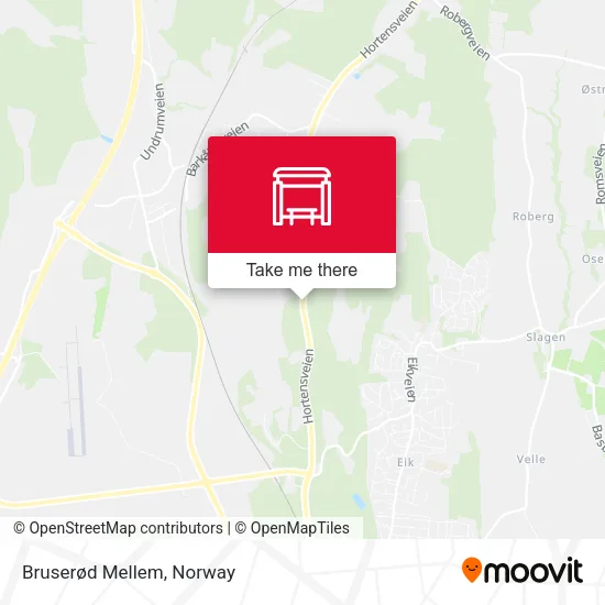 Bruserød Mellem map