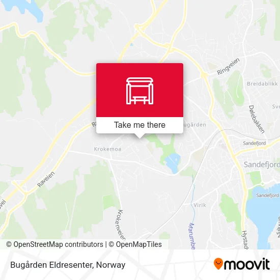 Bugården Eldresenter map