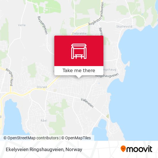 Ekelyveien Ringshaugveien map