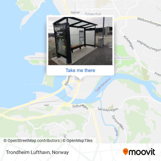 Trondheim Lufthavn map