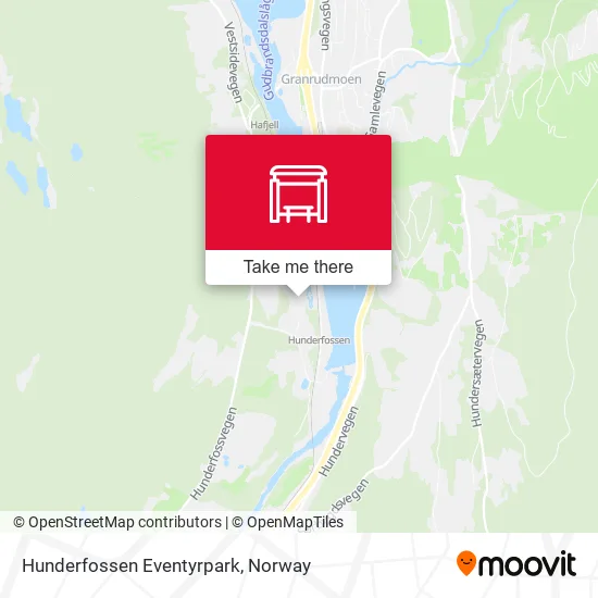 Hunderfossen Eventyrpark map