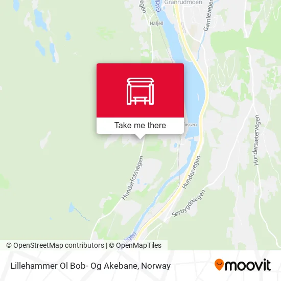 Lillehammer Ol Bob- Og Akebane map