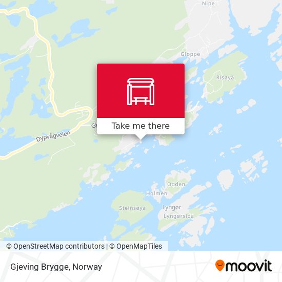 Gjeving Brygge map