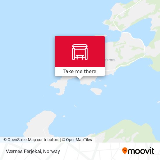 Værnes Ferjekai map