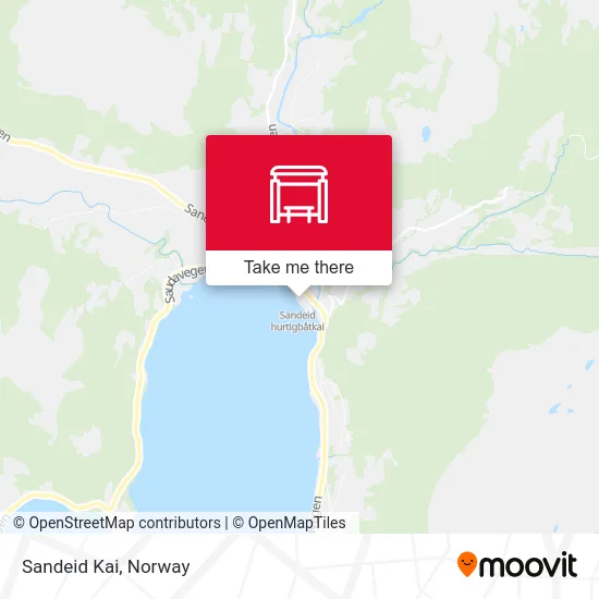 Sandeid Kai map