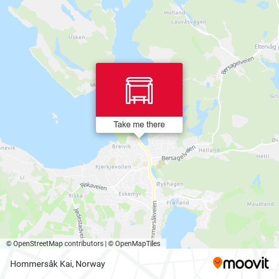 Hommersåk Kai map