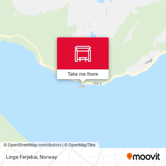 Linge Ferjekai map