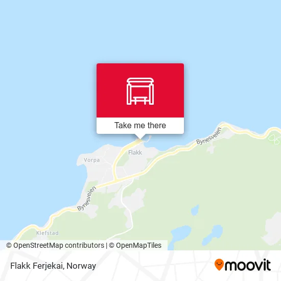 Flakk Ferjekai map