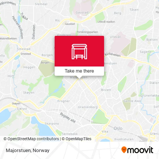Majorstuen map
