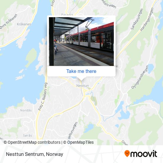 Nesttun Sentrum map