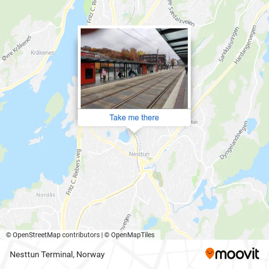 Nesttun Terminal map