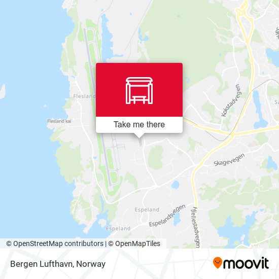 Bergen Lufthavn map