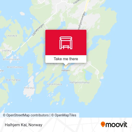 Halhjem Kai map