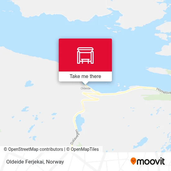 Oldeide Ferjekai map