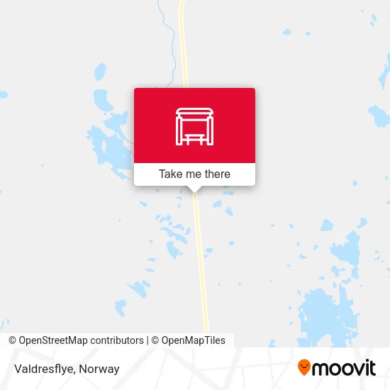 Valdresflye map