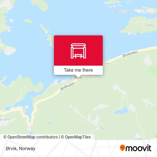 Ørvik map