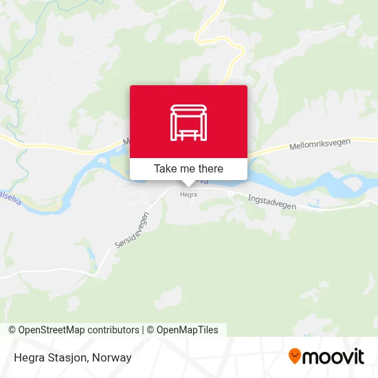 Hegra Stasjon map