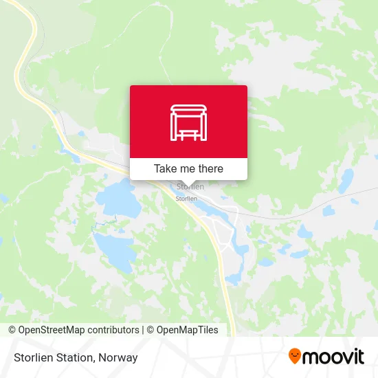 Storlien Station map