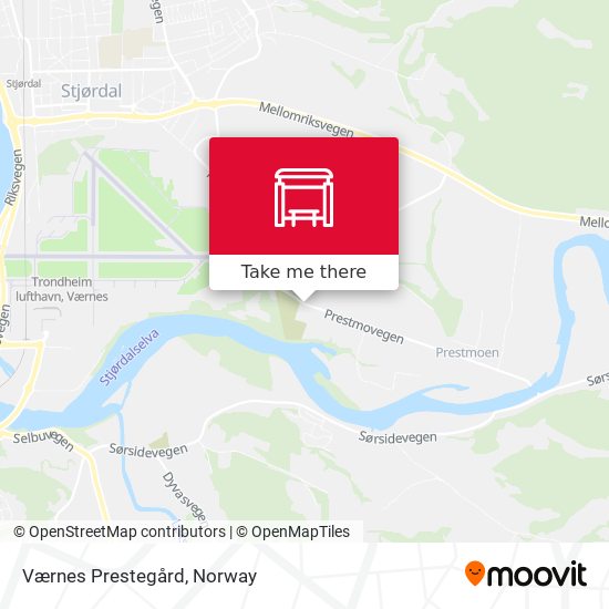 Værnes Prestegård map