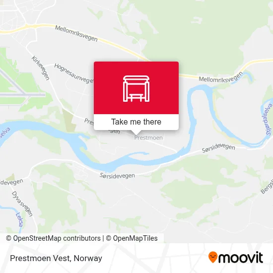 Prestmoen Vest map