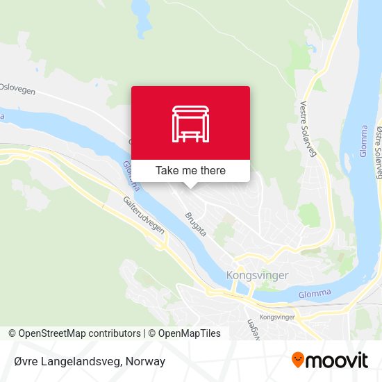 Øvre Langelandsveg map