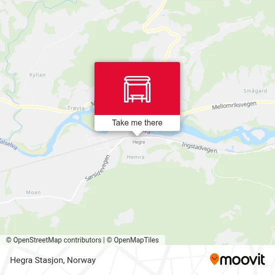 Hegra Stasjon map