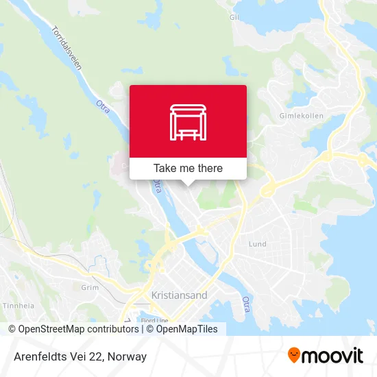 Arenfeldts Vei 22 map